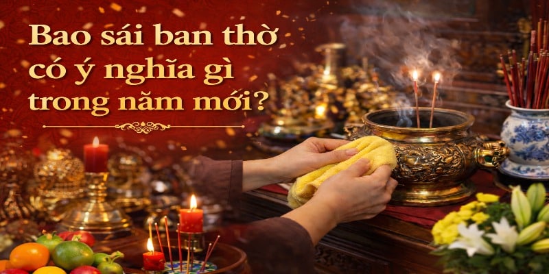 Bao sái ban thờ có ý nghĩa gì trong năm mới