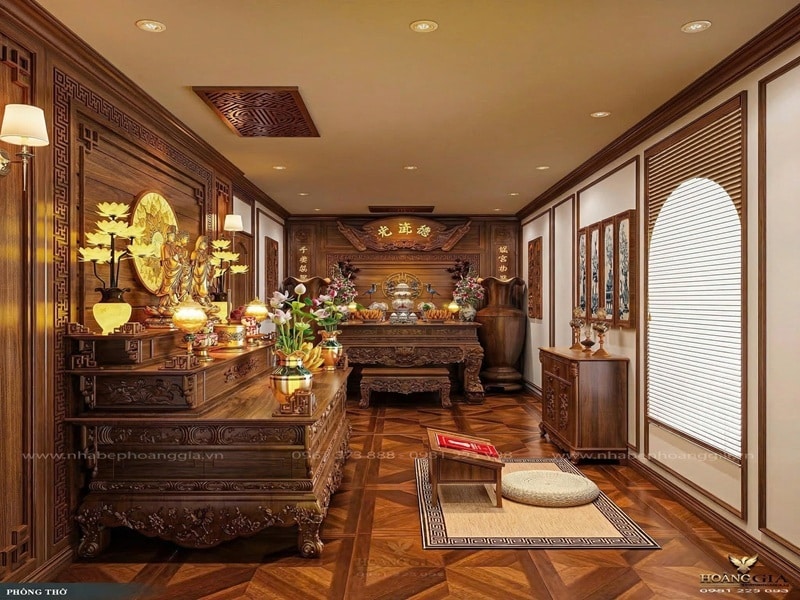 Dịch vụ thiết kế thi công nội thất phòng thờ tại Hà Giang Dịch vụ thiết kế thi công nội thất phòng thờ tại Hà Giang
