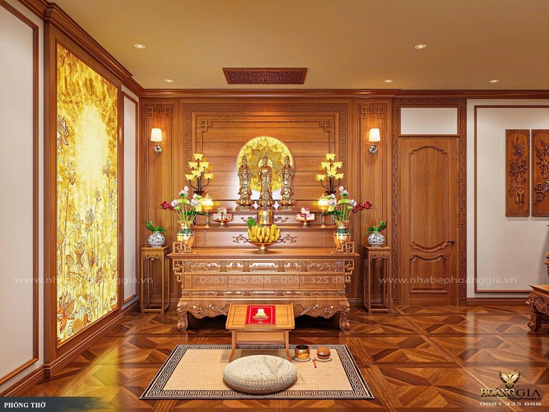 Mẫu phòng thờ đẹp tại Quảng Trị phù hợp cho nhà chung cư