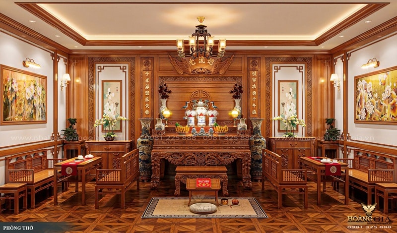 Mẫu phòng thờ đẹp tại Ninh Bình 