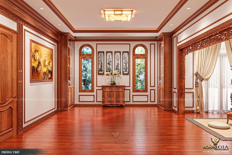 Những yếu tố quan tọng khi thiết kế thi công phòng thờ