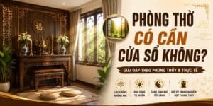 Giải đáp phòng thờ có cần cửa sổ không?