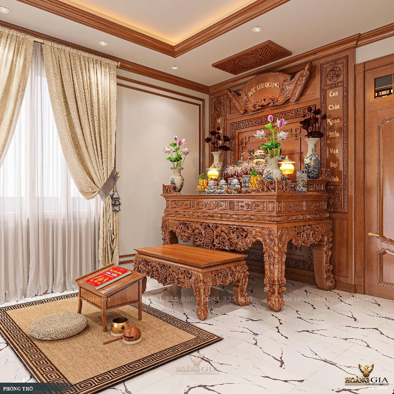 Dự Án Thiết Kế Phòng Thờ Nhà Chị Thủy – Hòa Bình